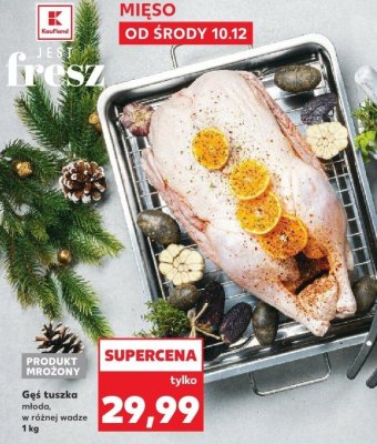 Gęś tuszka młoda  1 kg promocja w Kaufland