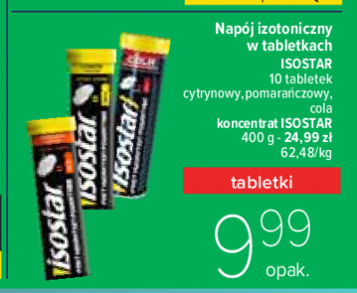 Tabletki musuj膮ce o smaku coli Isostar promocja