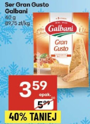 Ser Gran Gusto Galbani promocja w Delikatesy Centrum