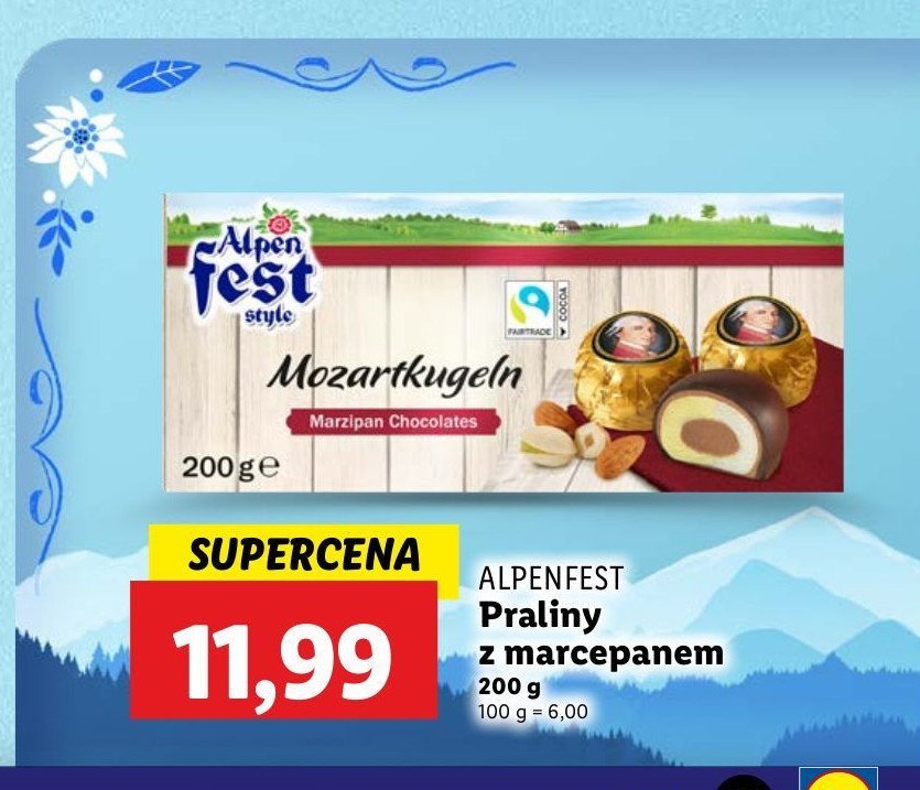 Ser mozart-kugeln Alpen fest promocja