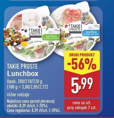 Lunchbox w stylu włoskim Takie proste promocja w Aldi