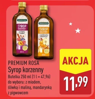 Syrop korzenny z miodem, śliwką i maliną promocja w Aldi