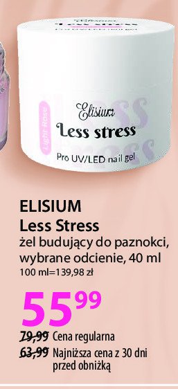 Żel do paznokci Elisium less stress promocja w Hebe