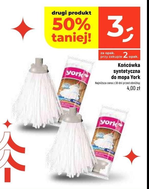 Końcówka do mopa maxi syntetyczna York promocja