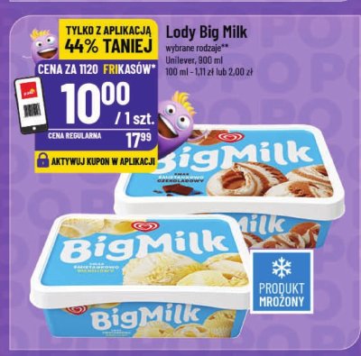 Lody Big Milk promocja w POLOmarket