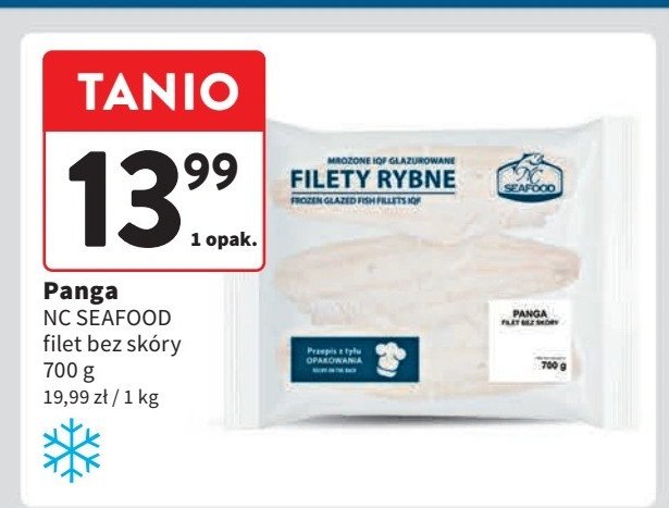 Panga filety bez skóry Seafood promocja w Intermarche