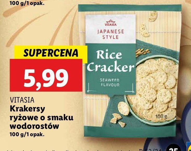 Krakersy seaweed Vitasia promocja