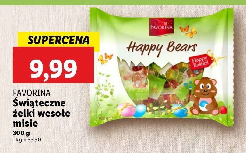 Żelki wesołe misie Favorina promocja