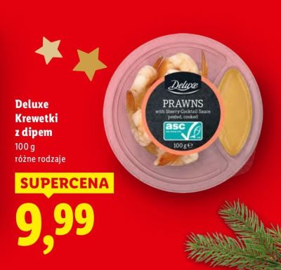 Krewetki z dipem Deluxe różne rodzaje promocja w Lidl