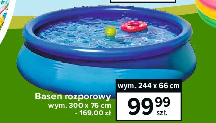 Basen rozporowy 300 x 66 cm promocja