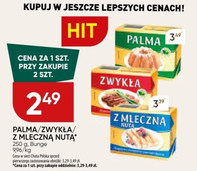 PALMA/ZWYKŁA/Z MLECZNĄ NUTĄ promocja w Chata Polska