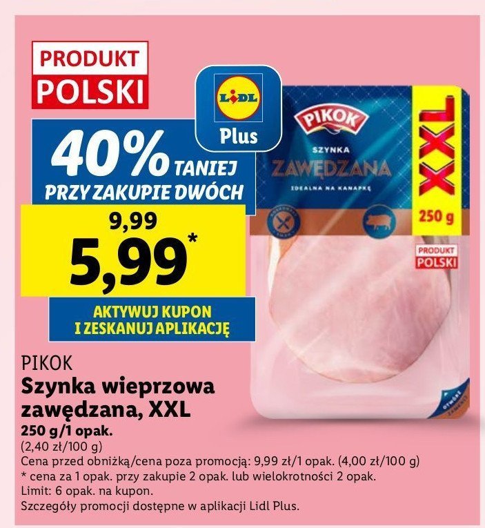 Szynka zawędzana Pikok promocja