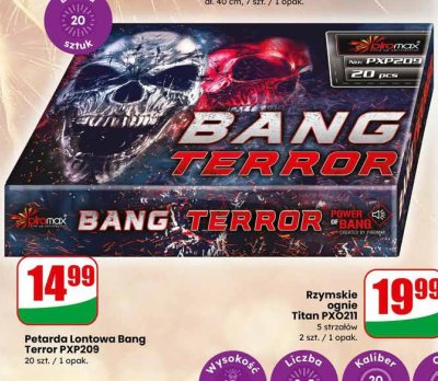 Petarda Lontowa Bang Terror PXP209 promocja w Dino