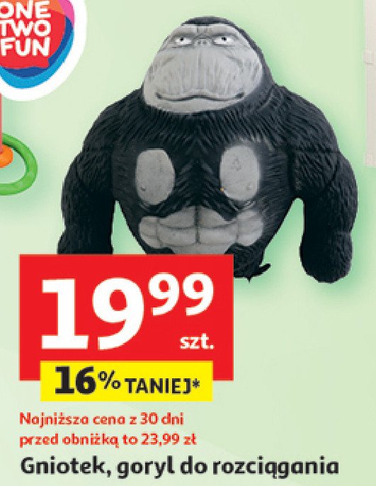 Gniotek goryl promocja w Auchan
