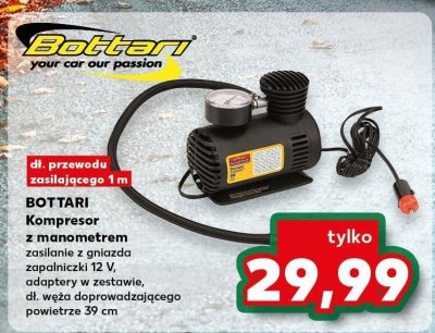 Kompresor z manometrem BOTTARI promocja w Kaufland