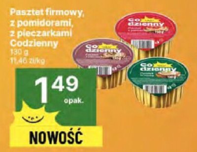 Pasztet firmowy z pomidorami, z pieczarkami Codzienny promocja w Delikatesy Centrum