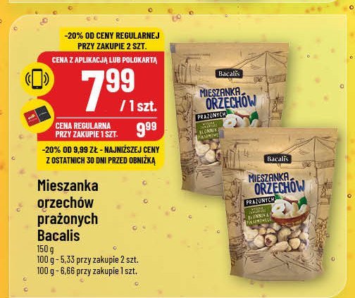 Meiszanka orzechów Bacalis promocja w POLOmarket