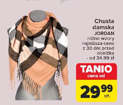 Chusta damska jordan promocja w Carrefour