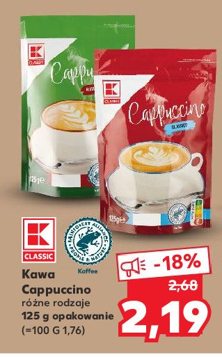 Cappuccino orzechowe K-classic promocja