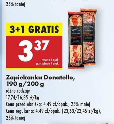 Zapiekanka pepperoni Donatello promocja