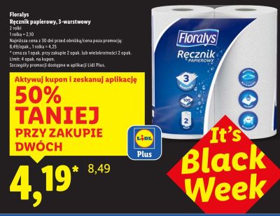 Ręcznik papierowy 3-warstwowy, 2 rolki promocja w Lidl