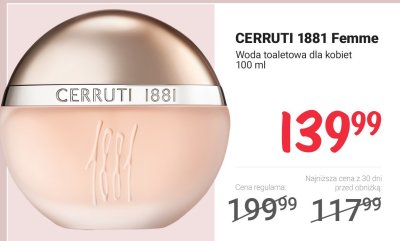 Woda toaletowa 1881 Femme dla kobiet promocja w Rossmann