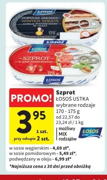 Szprot w oleju winter Łosoś ustka promocja