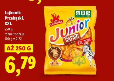 Przekąski XXL, różne rodzaje promocja w Lidl