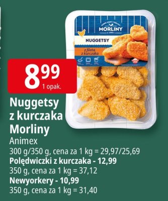 Nuggetsy z kurczaka Morliny Animex promocja w Leclerc