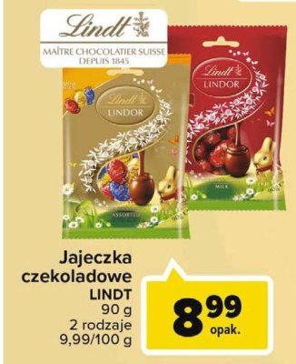 Jajeczka czekoladowe milk Lindt lindor promocja