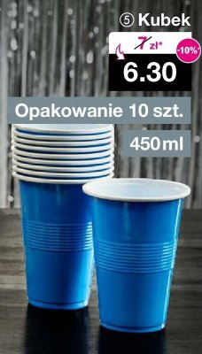 Kubek, opakowanie 10 szt., 450ml promocja w Woolworth