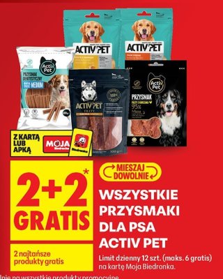Przysmaki dla psa Activ Pet promocja w Biedronka