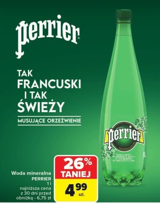 Woda mineralna gazowana Polaris promocja w Carrefour