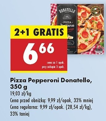 Pizza italiana pepperoni Donatello pizza promocja