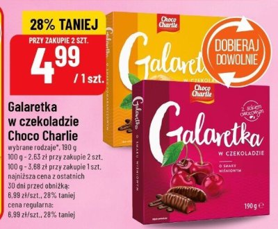 Galaretka w czekoladzie Choco Charlie promocja w POLOmarket
