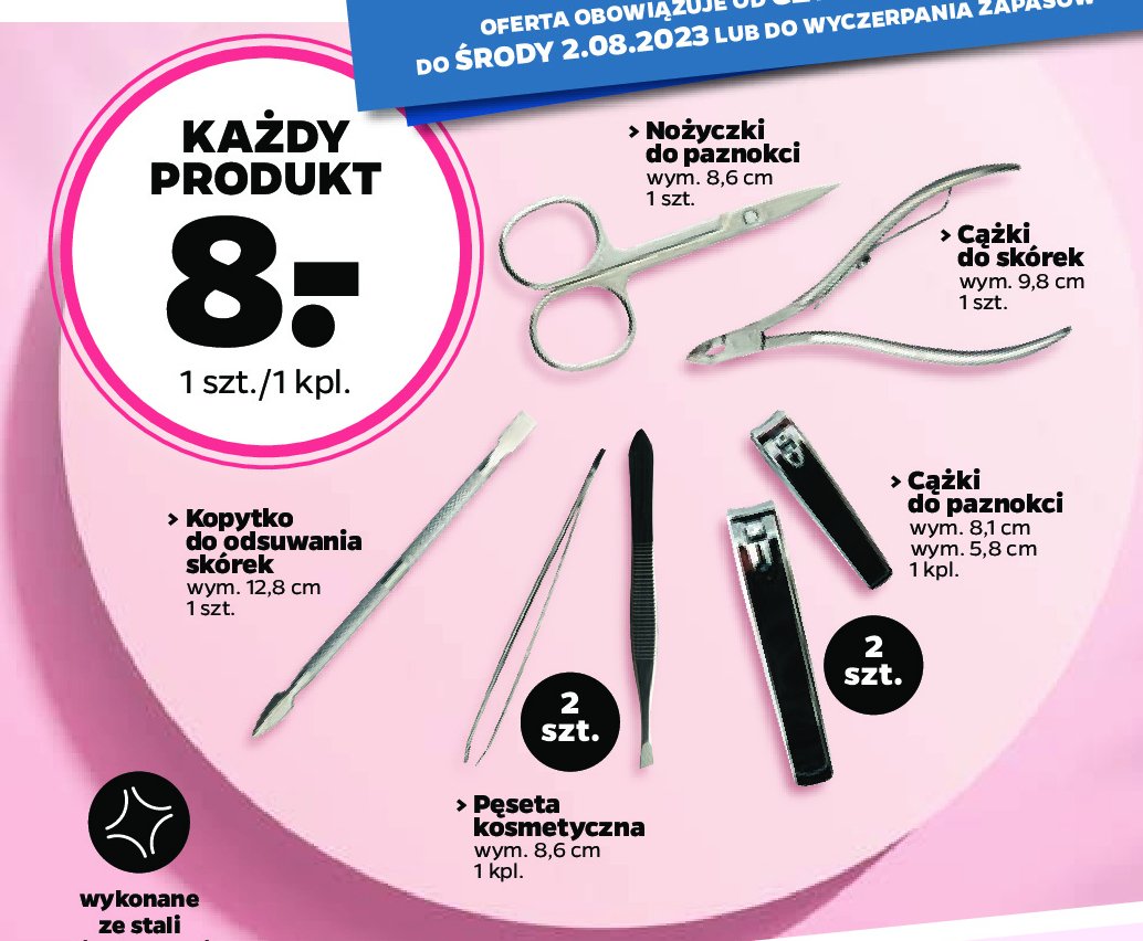 Kopytko stalowe dwustronne promocja
