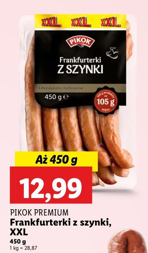 Frankfurterki z szynki Pikok promocja