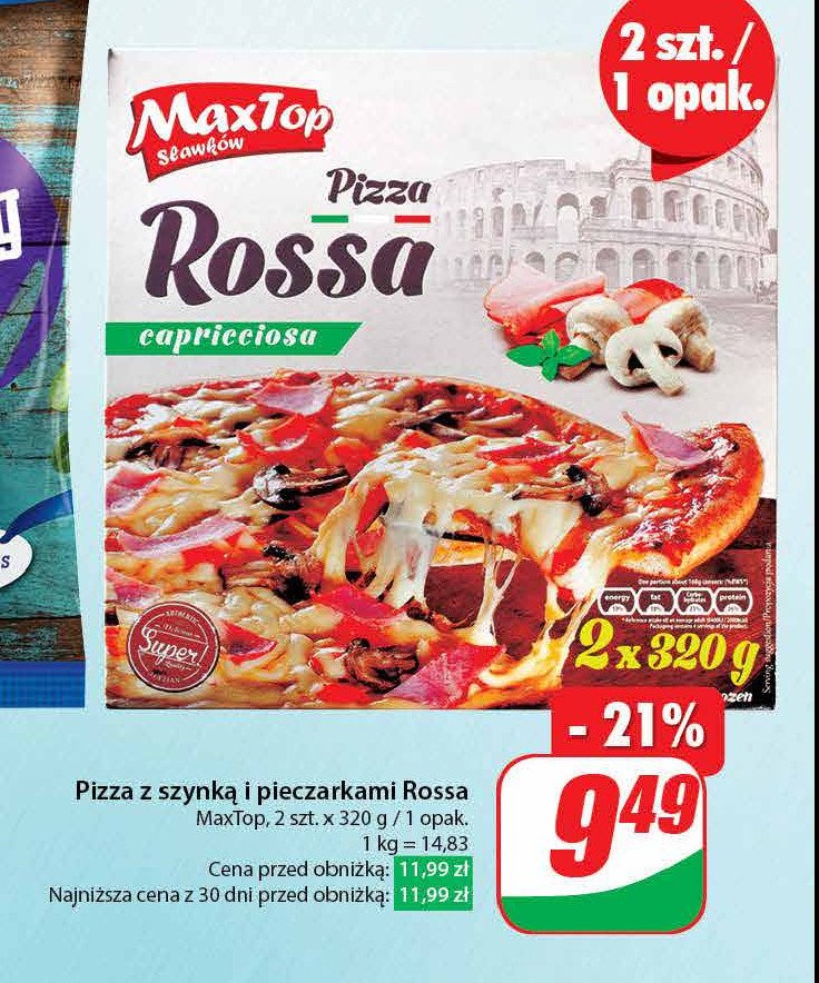 Pizza capricciosa promocja