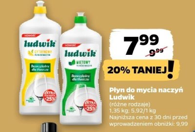 Płyn do mycia naczyń, różne rodzaje promocja w Netto