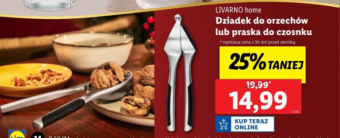 Dziadek do orzechów LIVARNO HOME promocja w Lidl