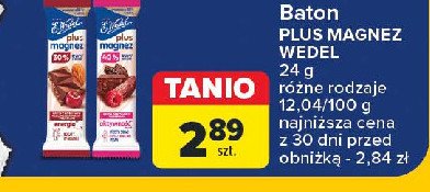 Baton koncentracja E. wedel plus magnez promocja