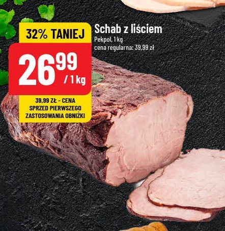 Schab z liściem Pekpol promocja w POLOmarket