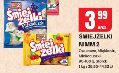 Śmiejżelki Nimm 2 owocowe, mlekusie, mlekoduszki promocja w Chorten
