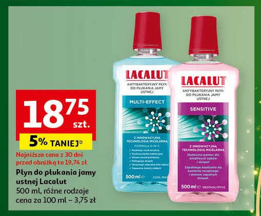 Płyn do płukania jamy ustnej Lacalut multi-effect promocja