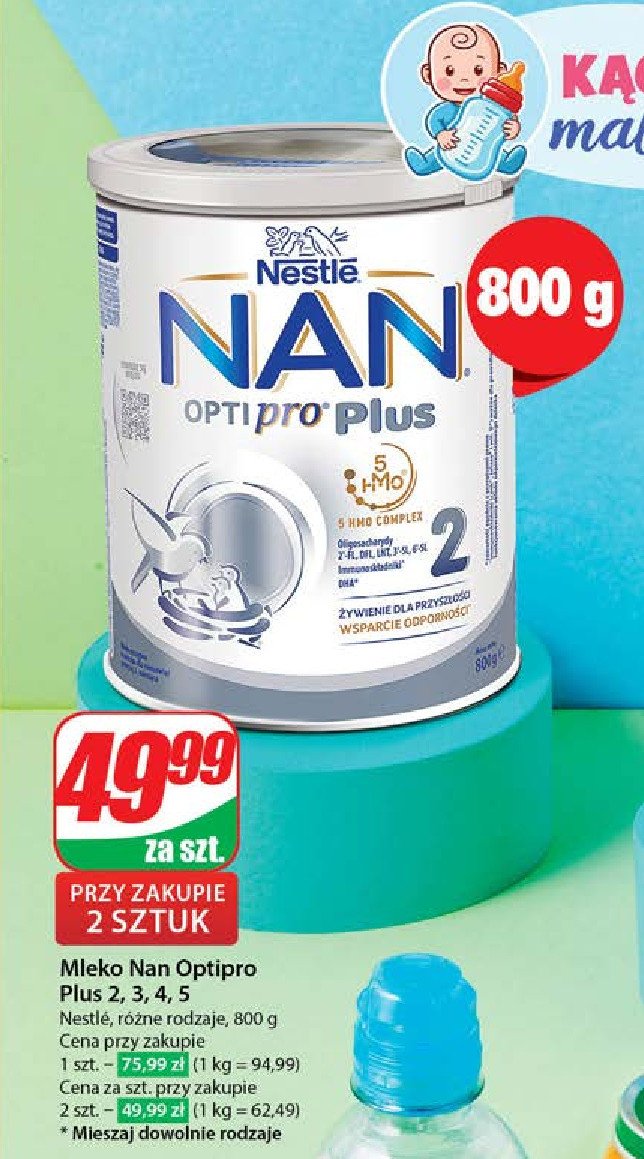 Mleko 5 Nestle nan optipro plus promocja