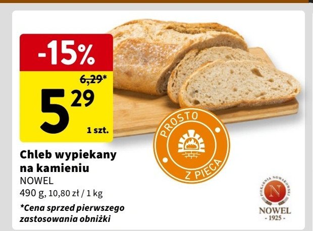 Chleb wypiekany na kamieniu Nowel promocja