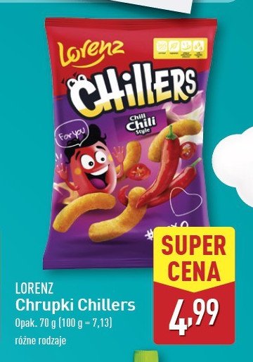 Chrupki chili Lorenz chillers promocja w Aldi