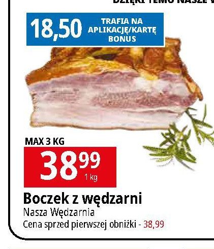 Boczek z wędzarni szymona Rzeźnik szymon poleca promocja