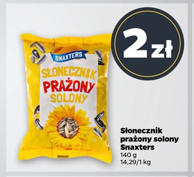 Słonecznik prażony solony Snaxters promocja