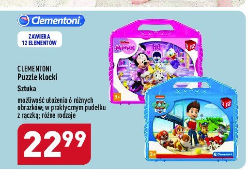 Puzzle klocki minnie Clementoni promocja